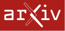 Cover of the academic journal Archive, a white background with letters in red spelled as ARXIV