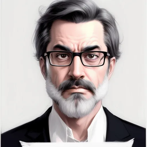 AI generated headshot of Marino as stern faced Reviewer 2